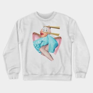 The Girl With the Diamond Crewneck Sweatshirt